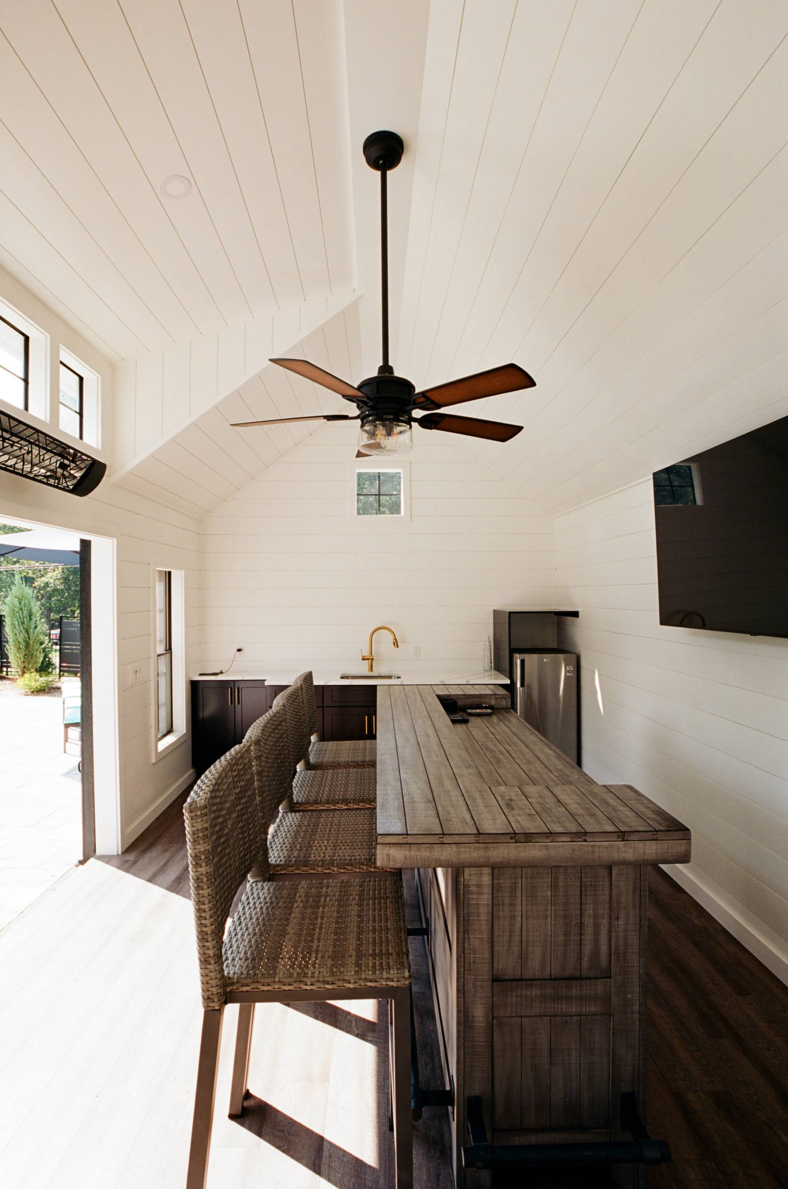The Finished Interior of the 12' x 20' Victorian Carriage House