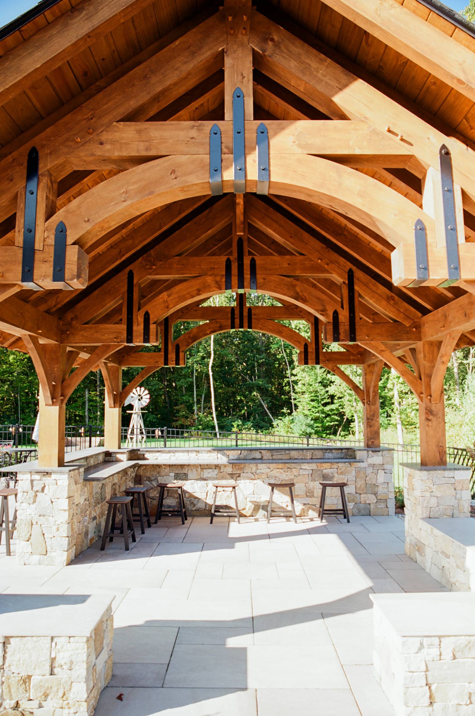 Eastern White Pine Timber Frame Construction