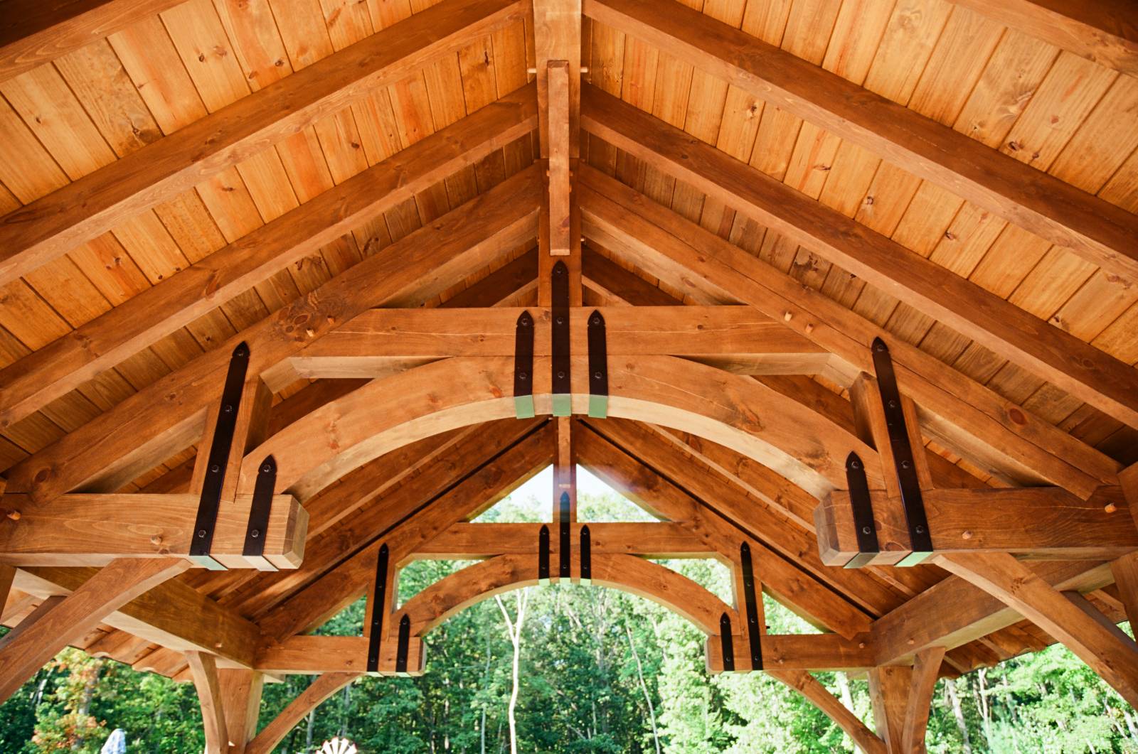 Under the Pavilion • Hammerbeam Trusses