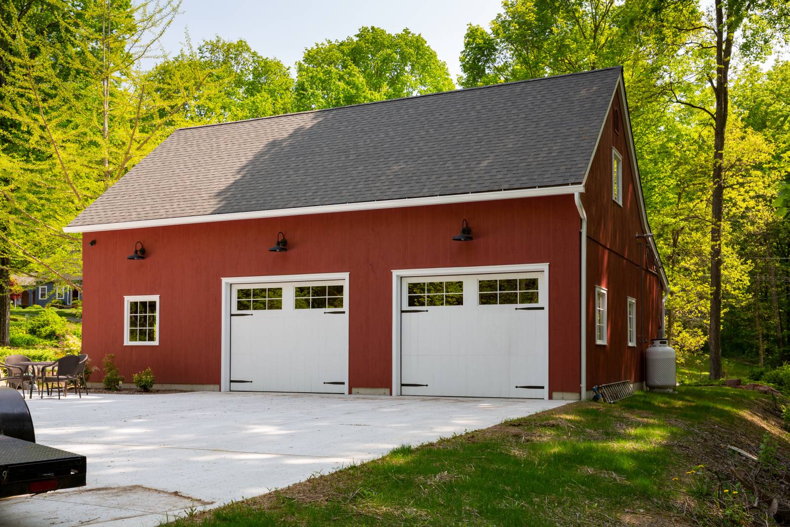 Two 10' x 8' Overhead Doors Lead Inside