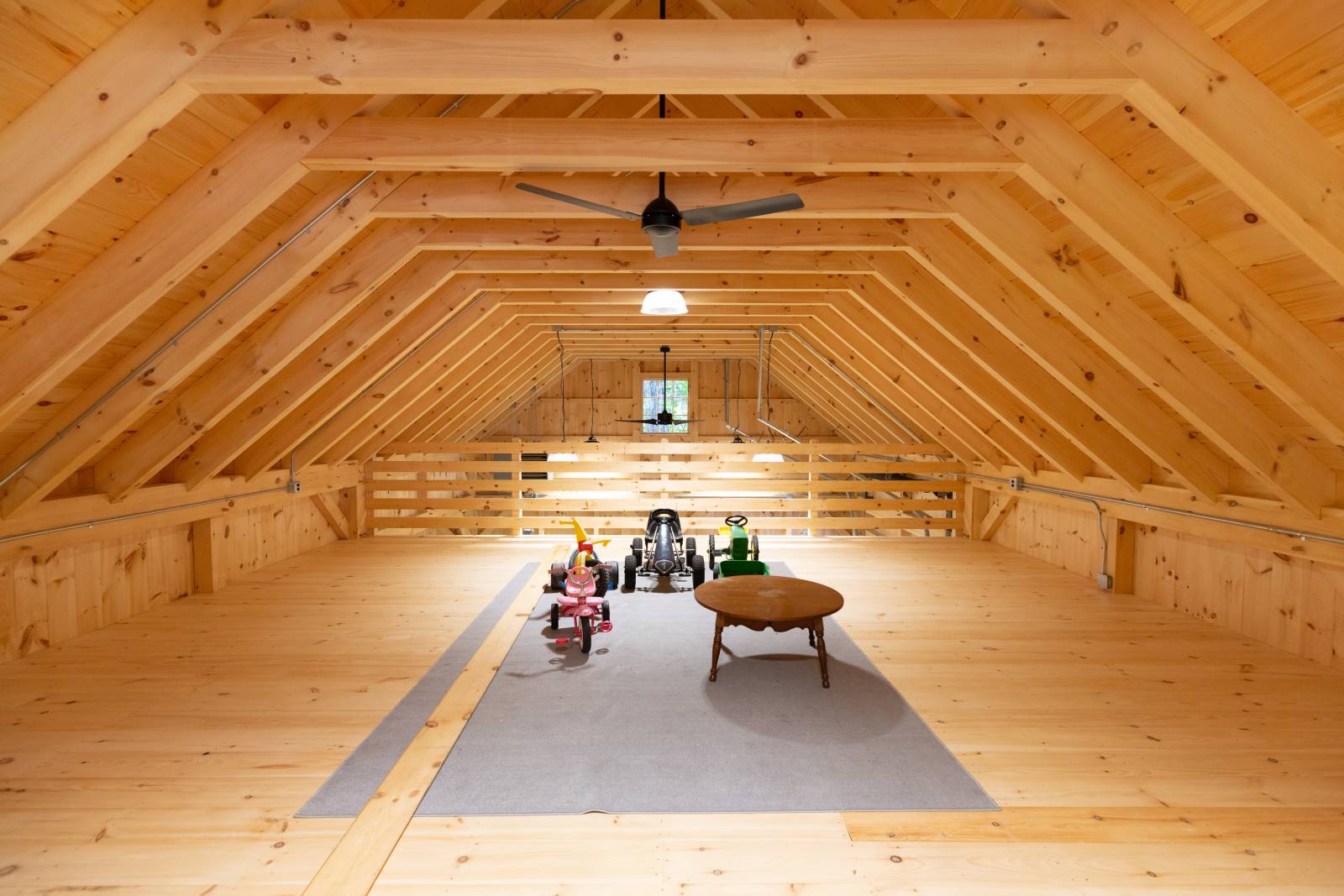 36' x 40' Lenox Carriage Barn • Second Floor Partial Loft