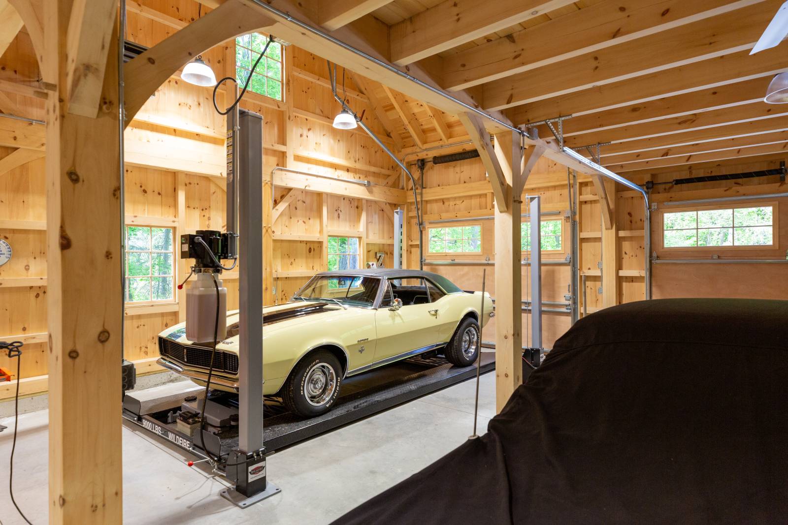 Under the Partial Loft • Authentic Post and Beam Construction
