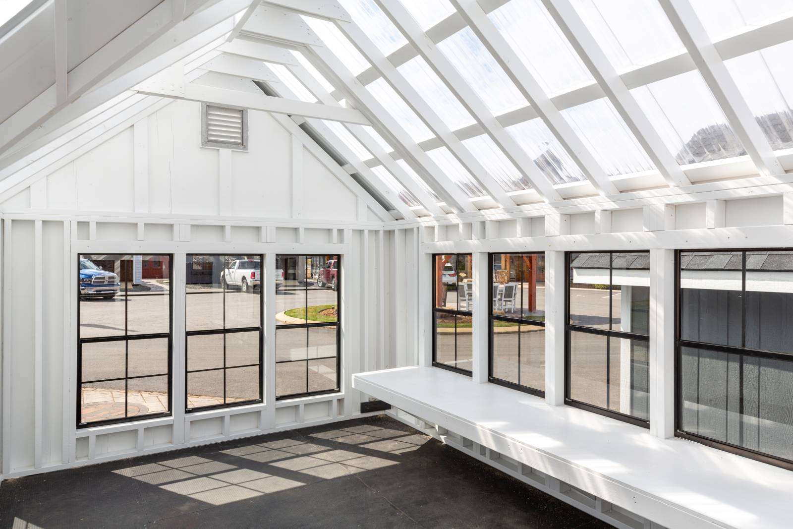 Several Windows and Clear Roof Let in Sunlight