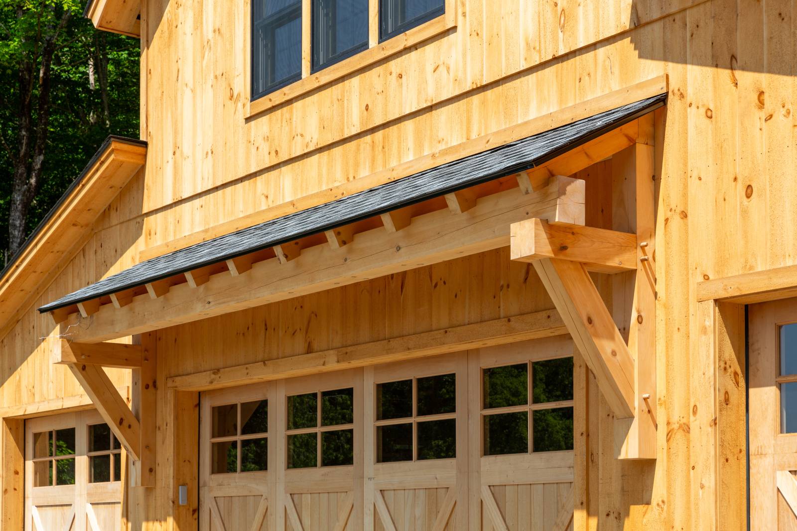 20' Big Sky Timber Frame Eyebrow Roof
