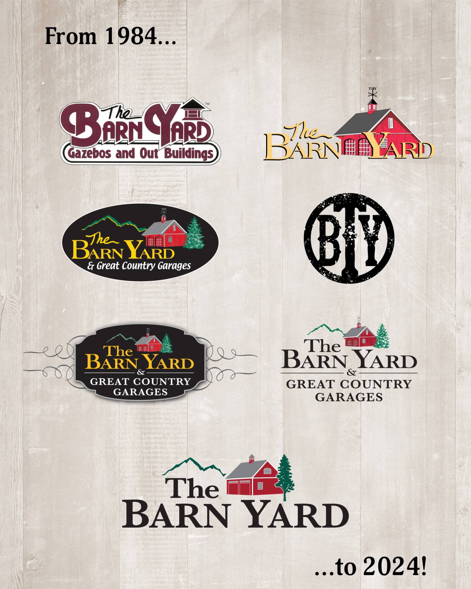 The Barn Yard Logo Progression