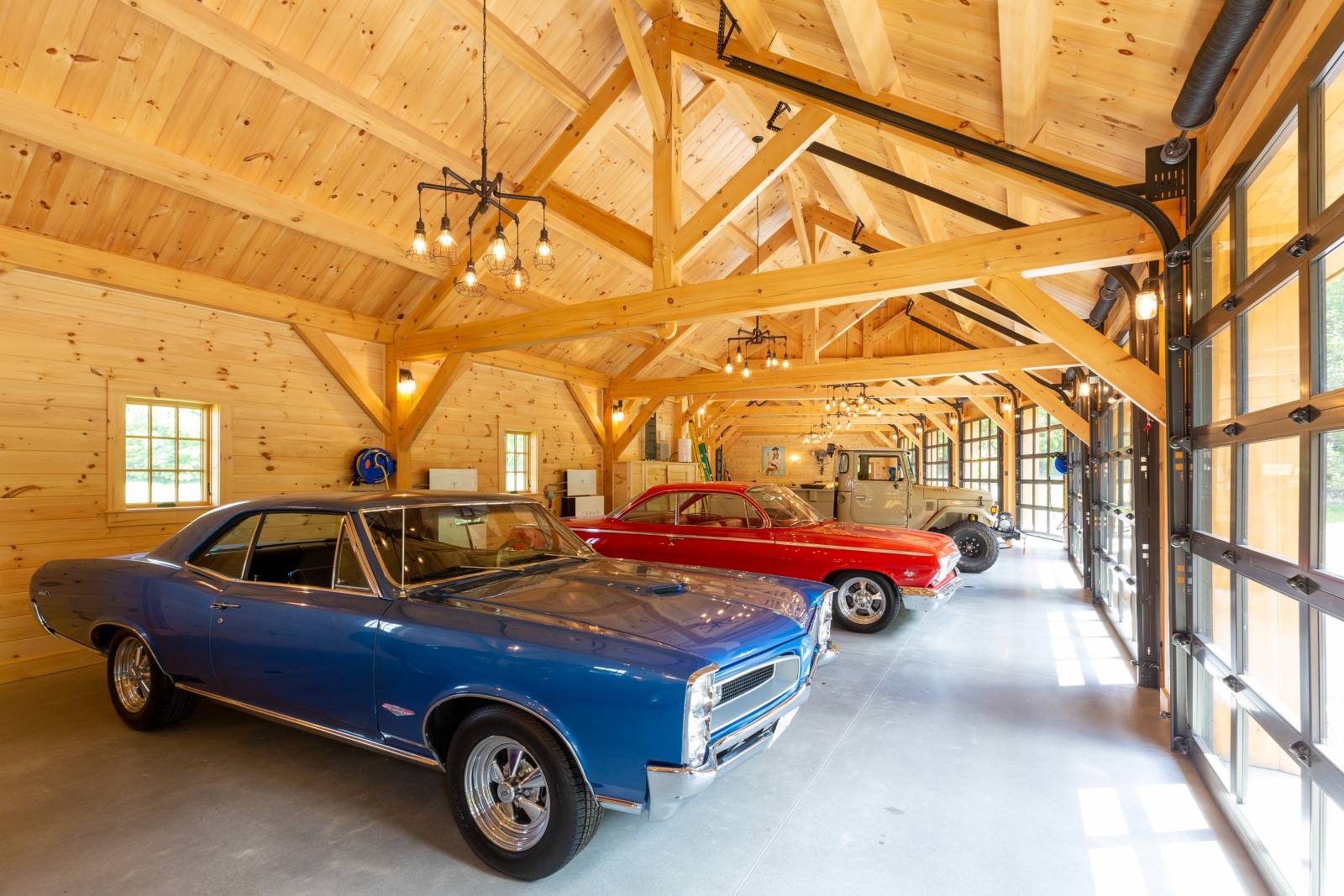 8-Car Timber Frame Barn, Vermont