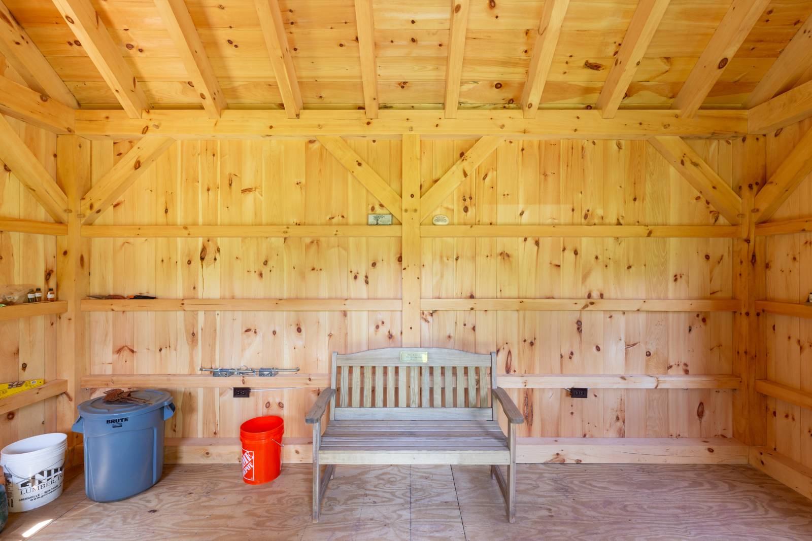 1x10 Premium Kiln Dried Shiplap Pine Siding • Timber Frame Cabin