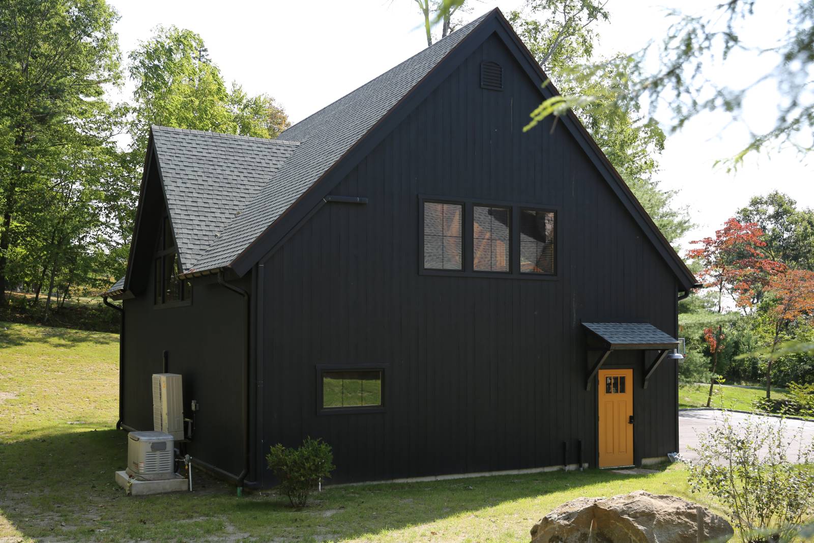 12-12 Roof Pitch • Black Siding • Post & Beam Barn