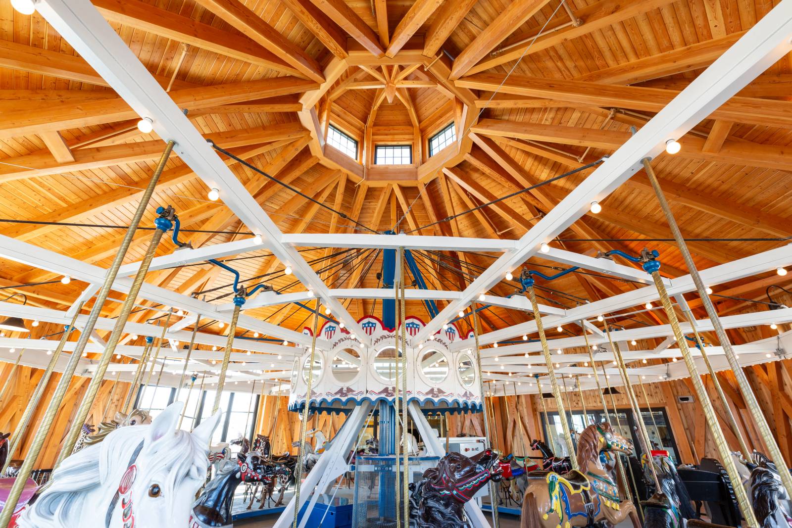The Impressive Tangle of Timbers Meets at the Cupola