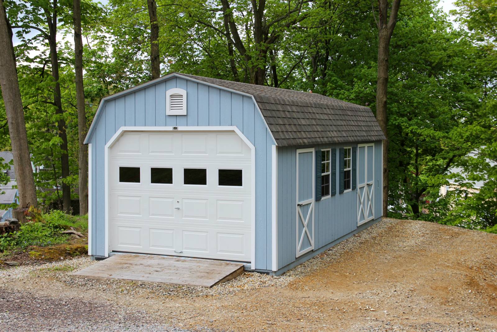 12' x 24' Traditional Dutch Garage Shown with Options