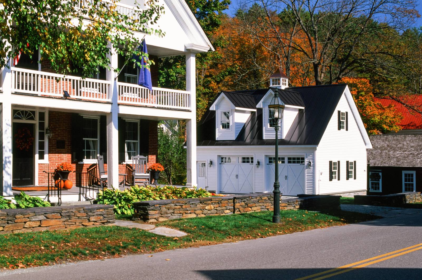 This Garage Fits In Well With the Historic Home