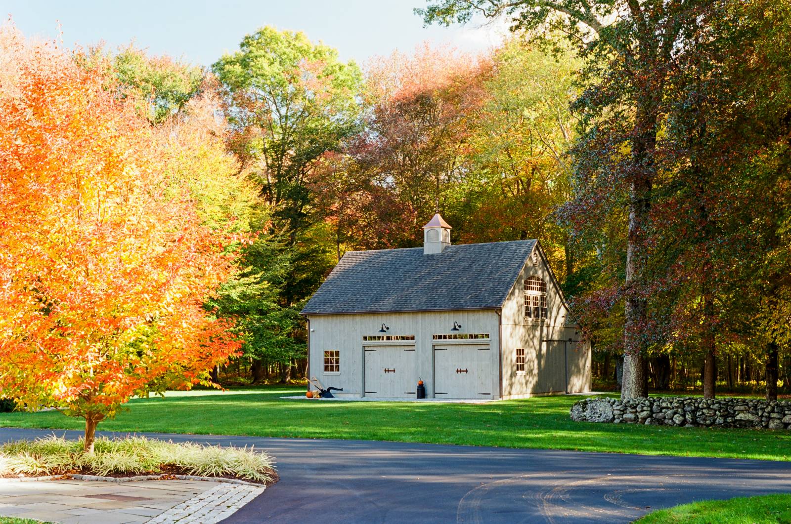 The Barn is Enhanced by Fall Foliage