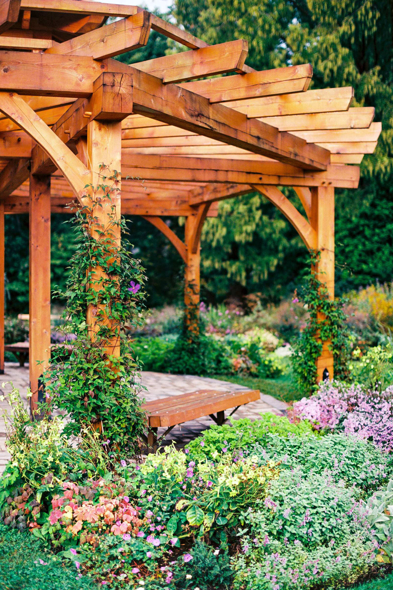 The Gazebo Complements the Garden’s Natural Beauty