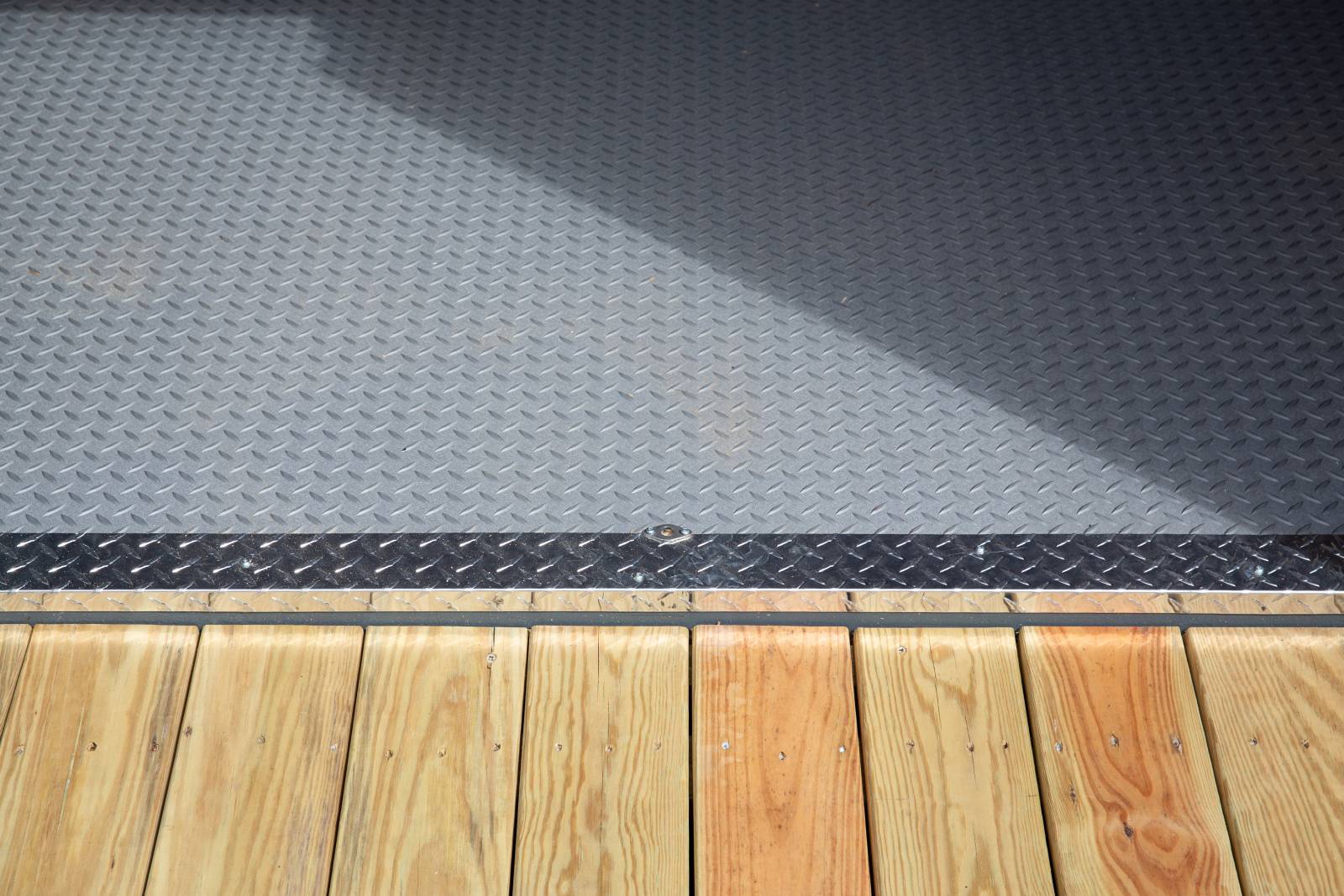 LuxGuard Flooring with Diamond Plate Threshold