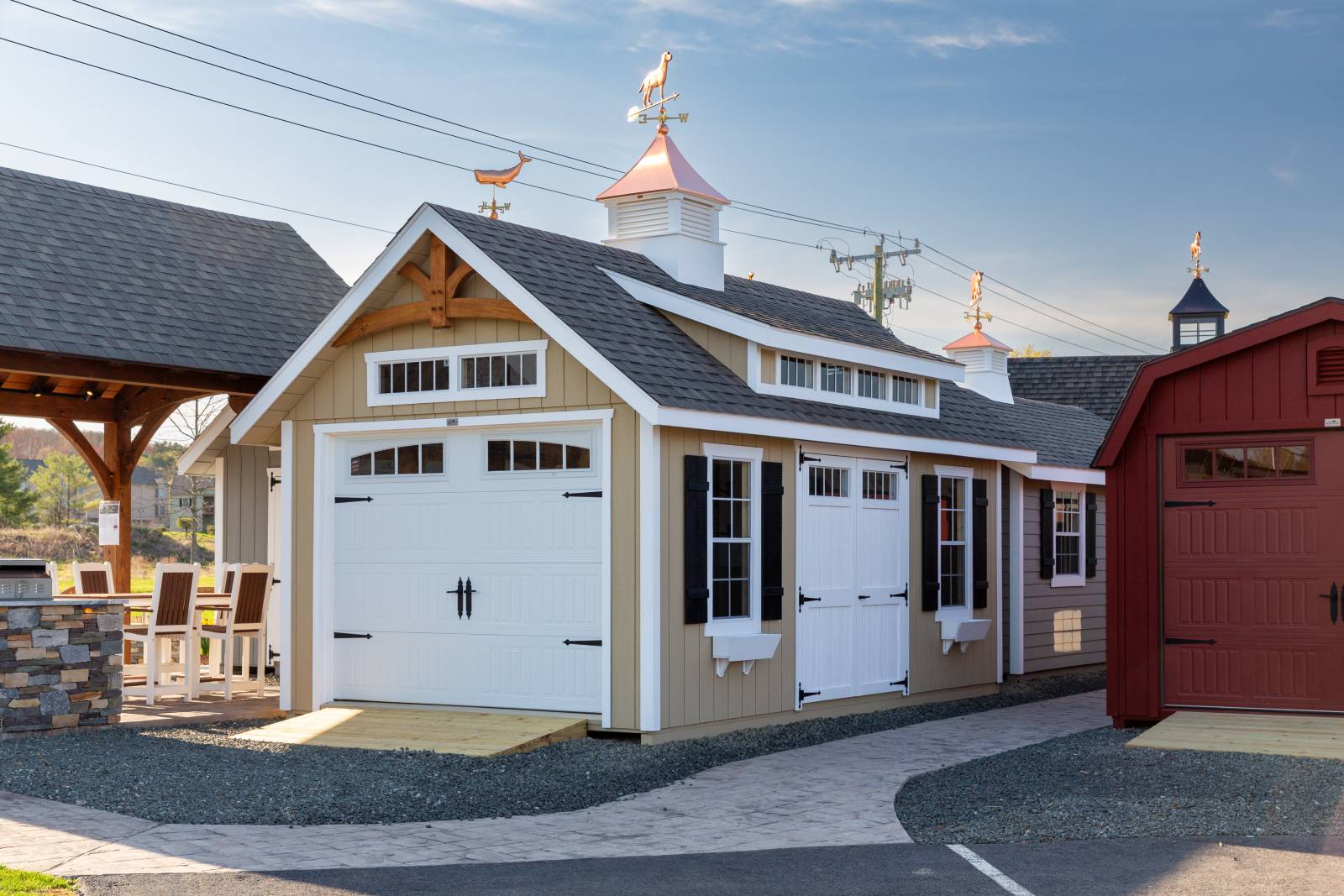 12' x 20' Victorian Carriage House Garage Shown with Options