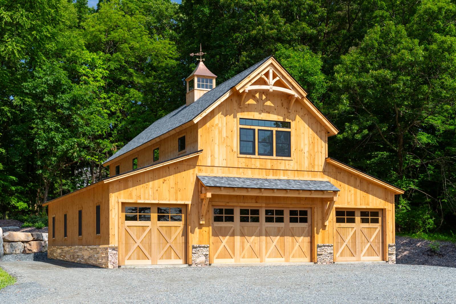 44' x 48' Riverton Monitor Barn Shown with Options