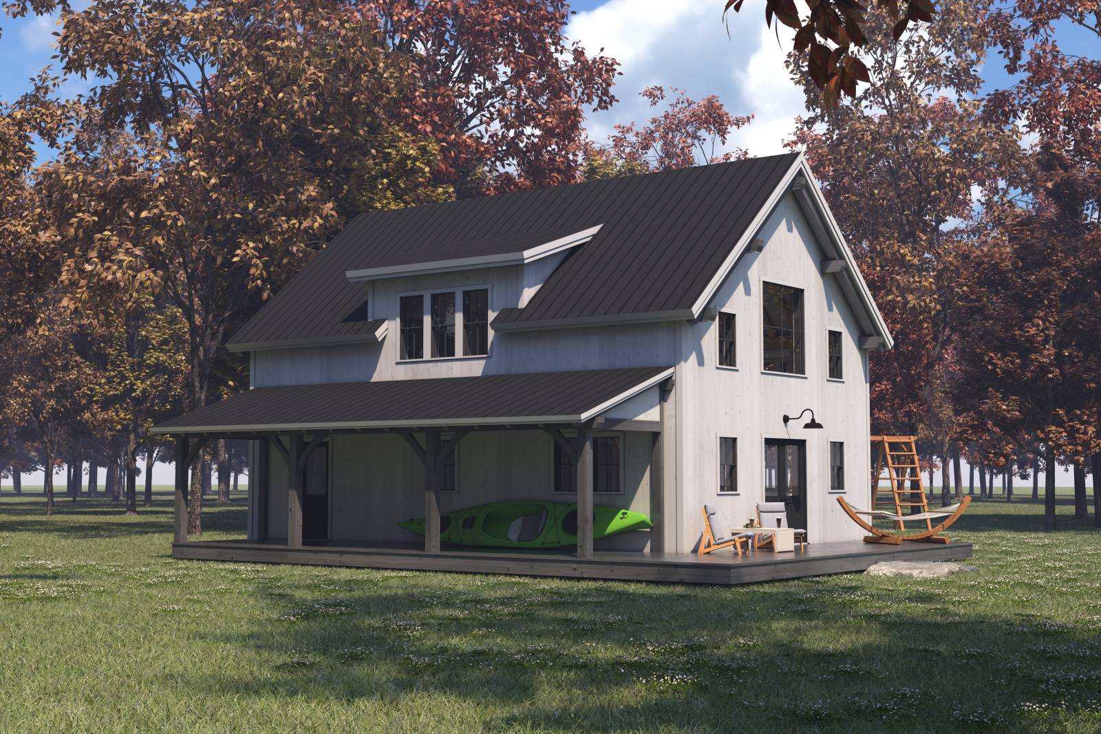 Stockbridge Barn Home Shown with Options