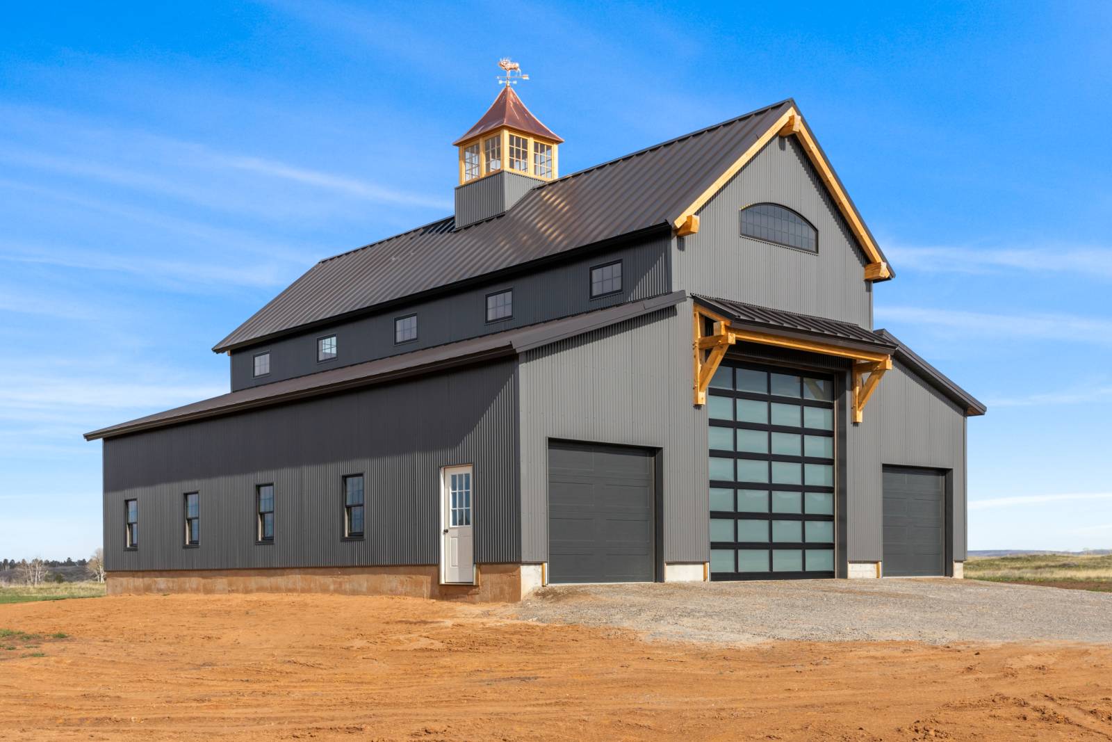44' x 54' Riverton Monitor Barn Shown with Options