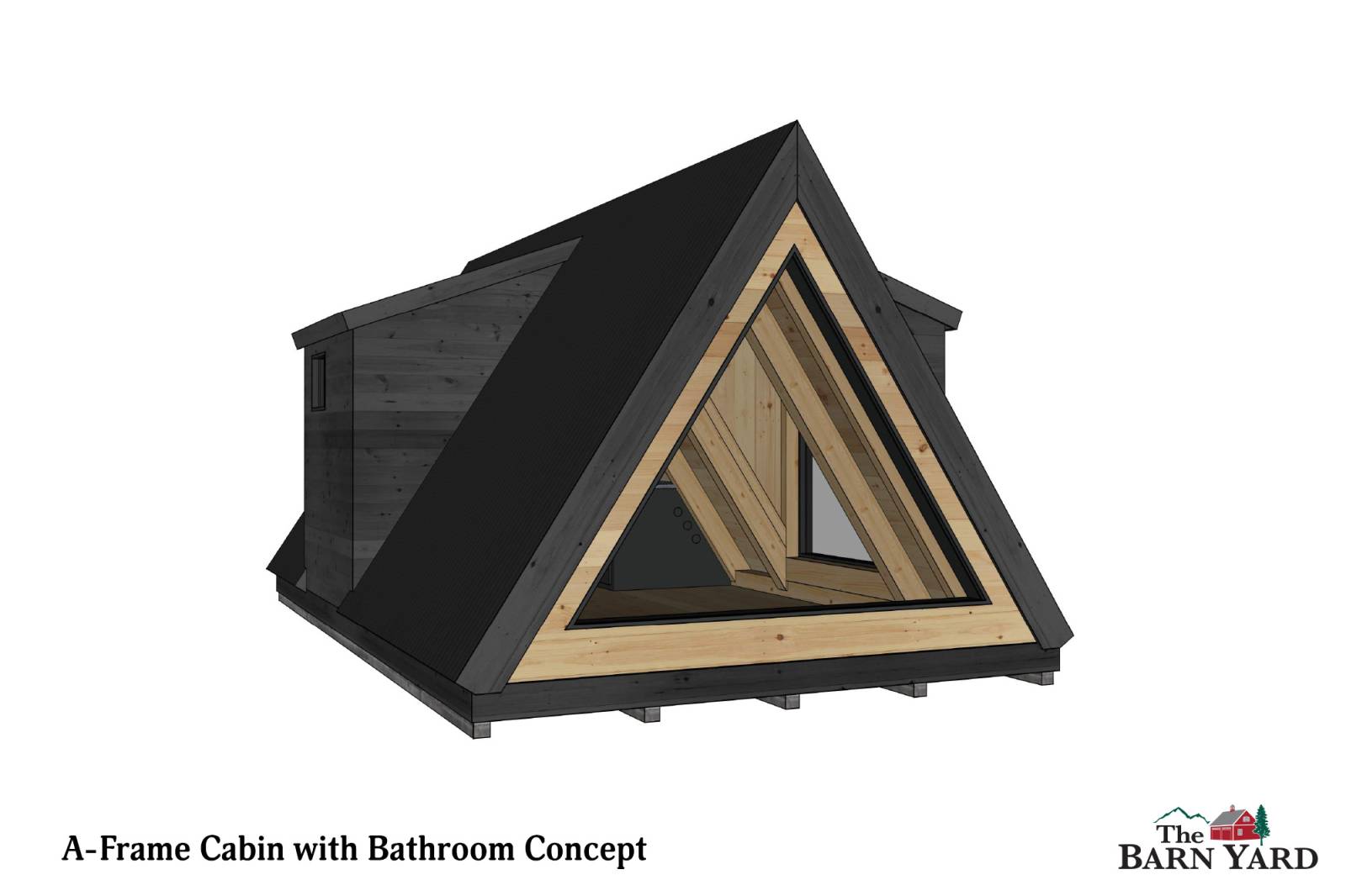 12' x 22' A-Frame Cabin with Two 7' Dormers
