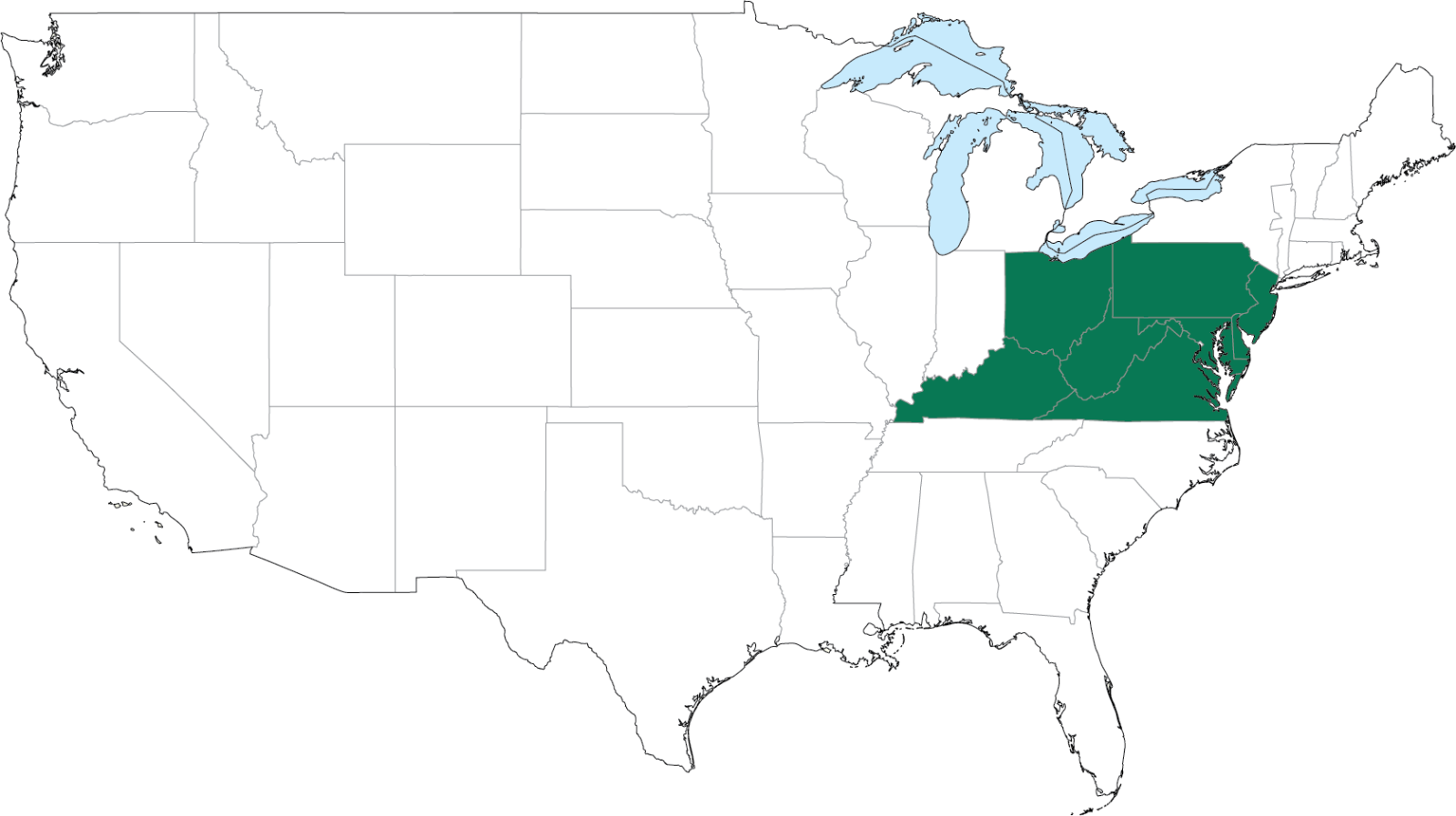 Mid-Atlantic Map