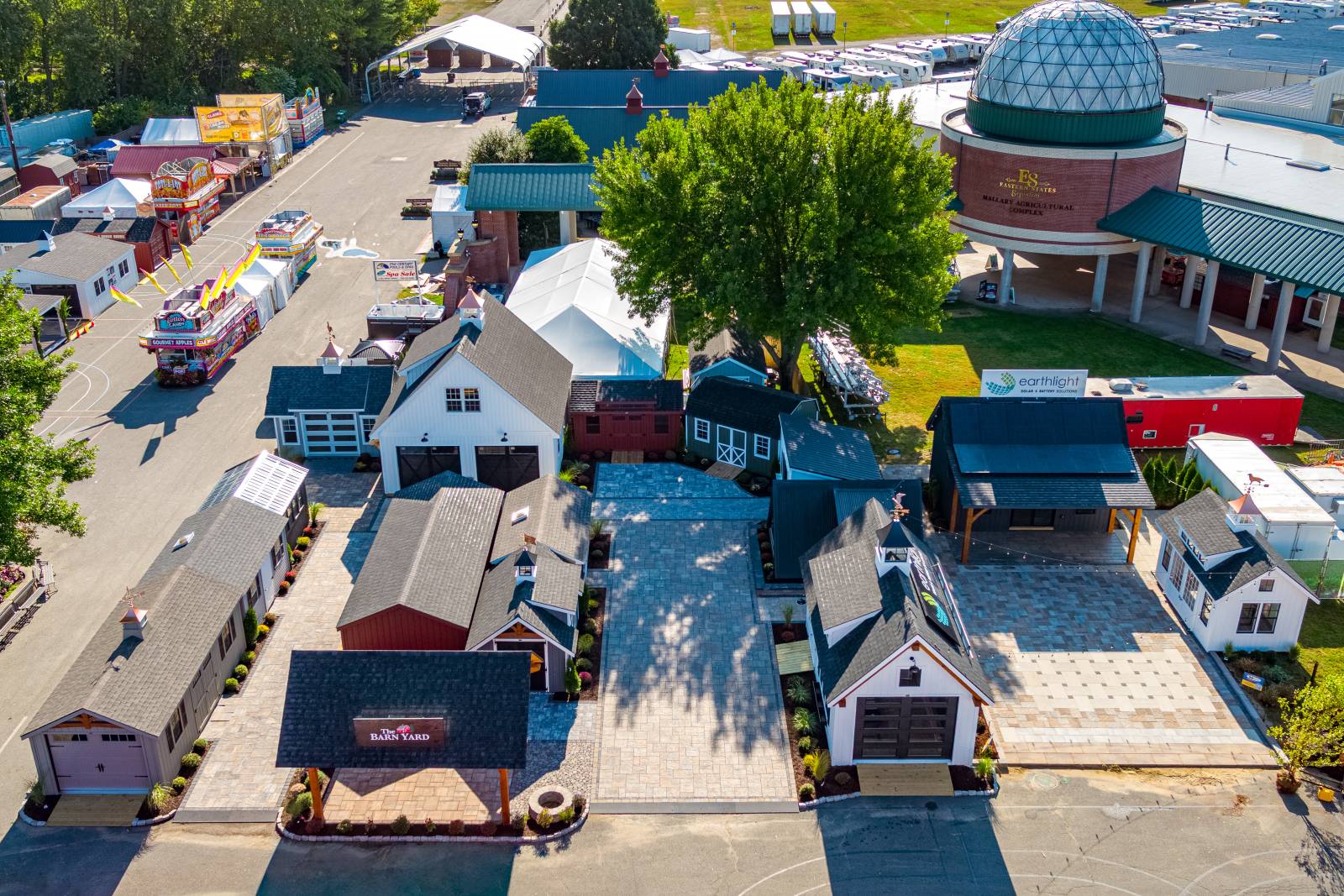 Aerial View of The Barn Yard at The Big E, Inside Gate 9