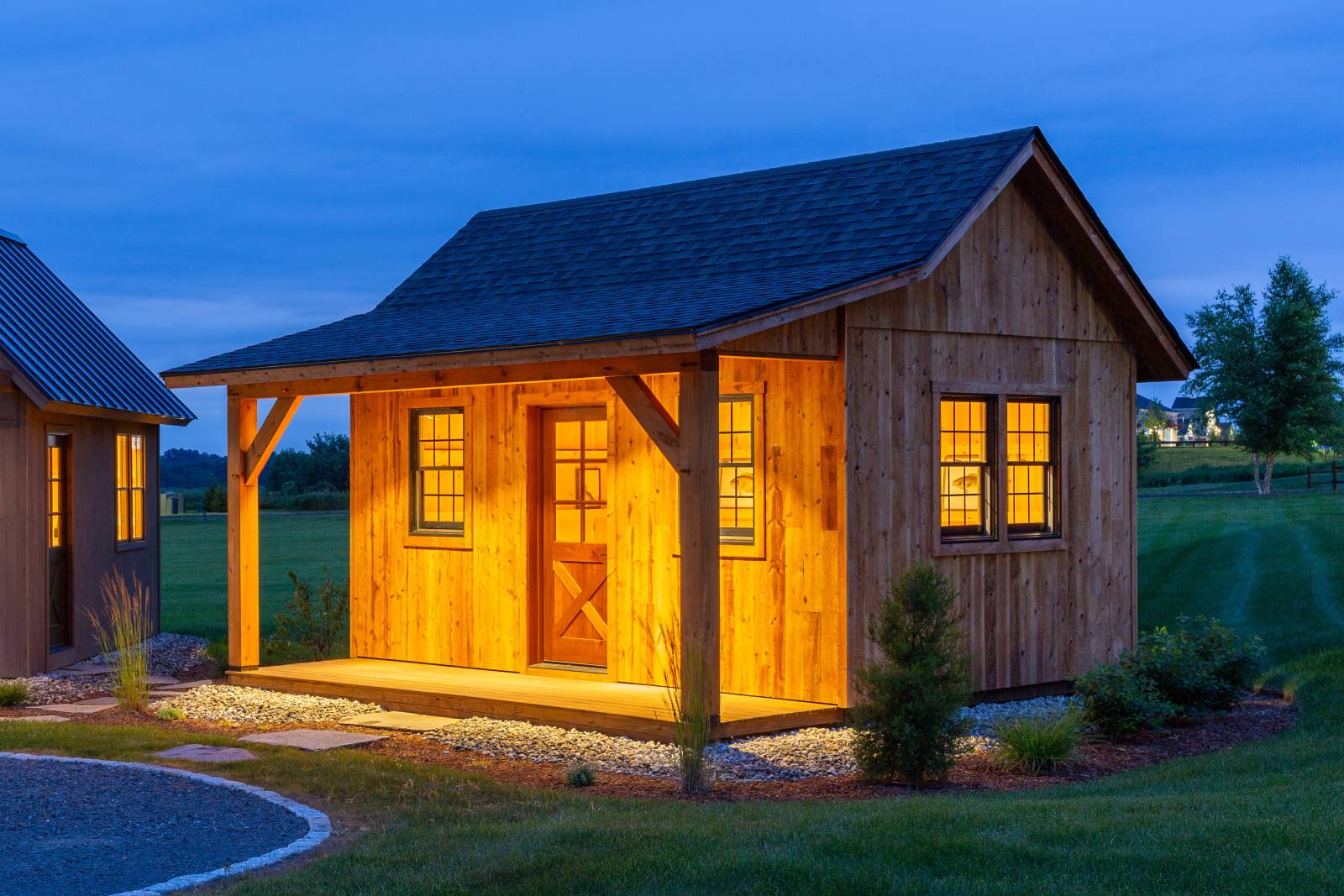 12' x 18' Trapper’s Cabin Shown with Options