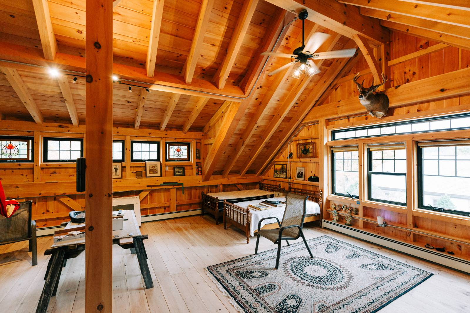 26' x 30' Plymouth Carriage Barn Interior • Second Floor Loft