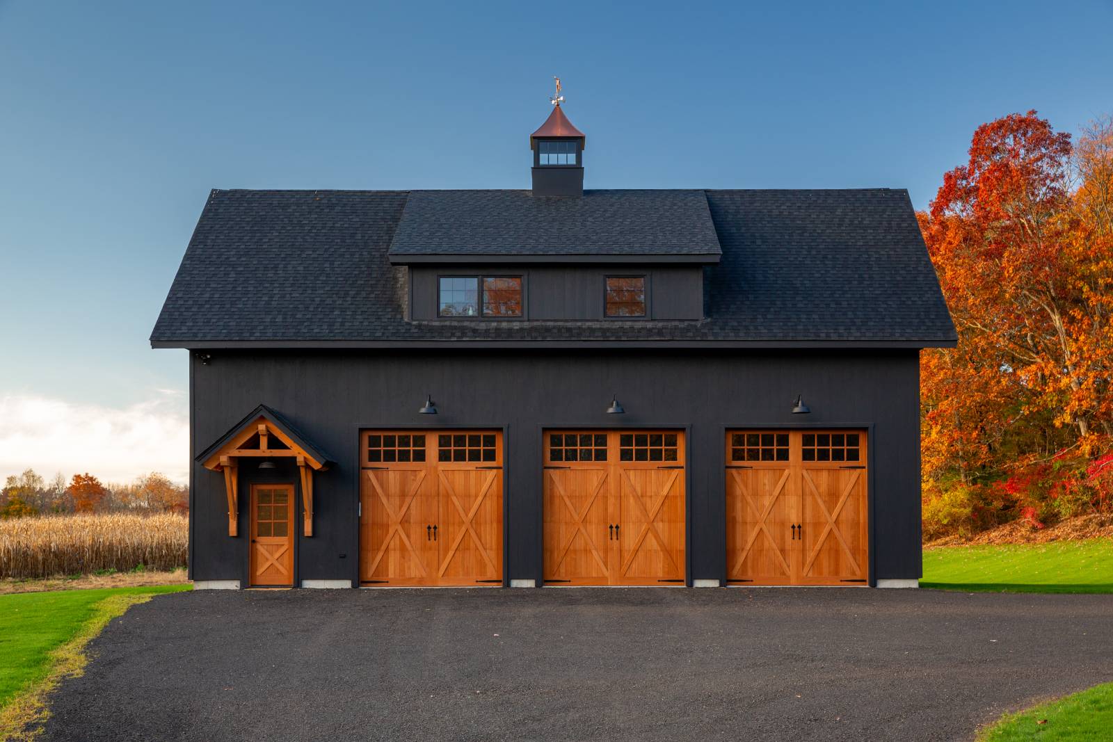 Overhead Doors • Spanish Cedar Entry Door • ADU builders