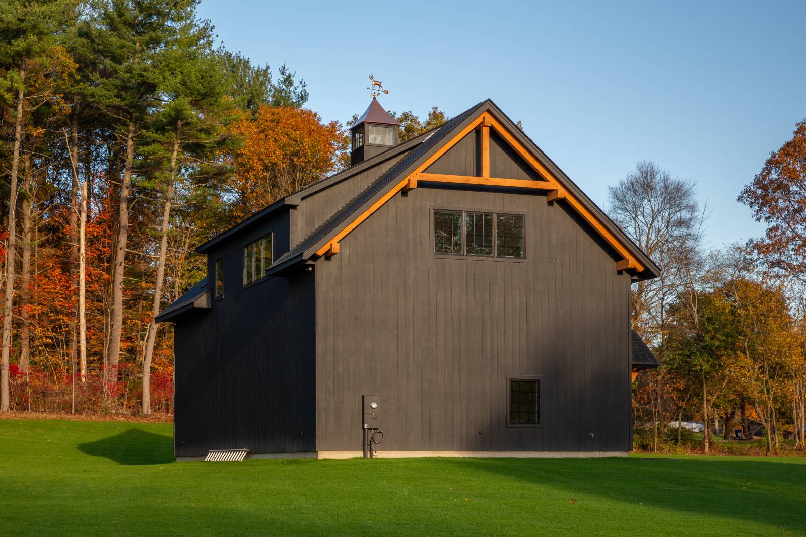 The ADU garage has two shed dormers; one on either side • ADU builders