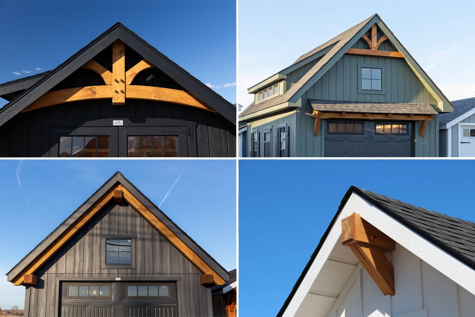 Timber Frame Accents: Trusses, Eyebrow Roofs, Show Rafters, Corbels