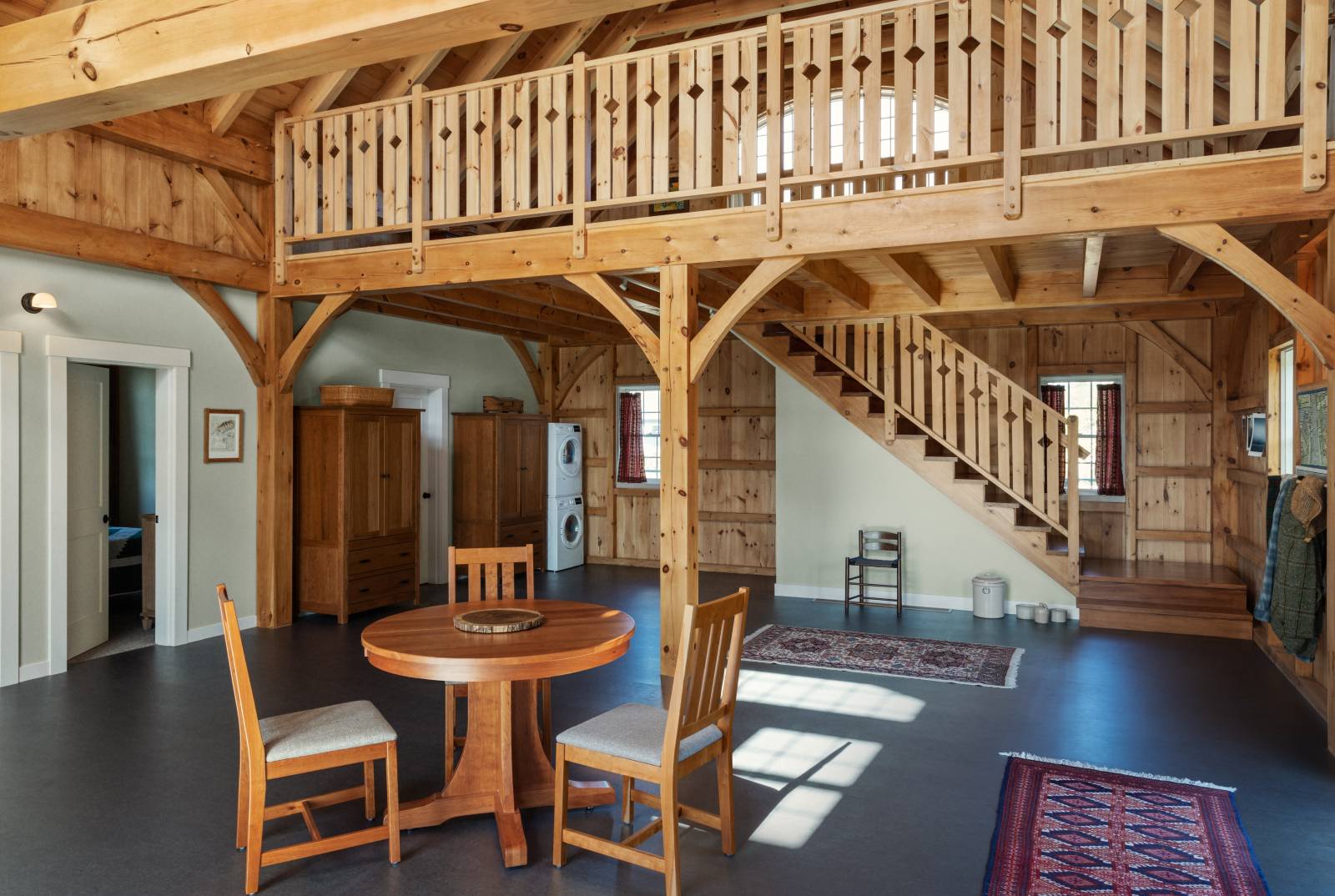 36' x 36' Lenox Carriage Barn interior