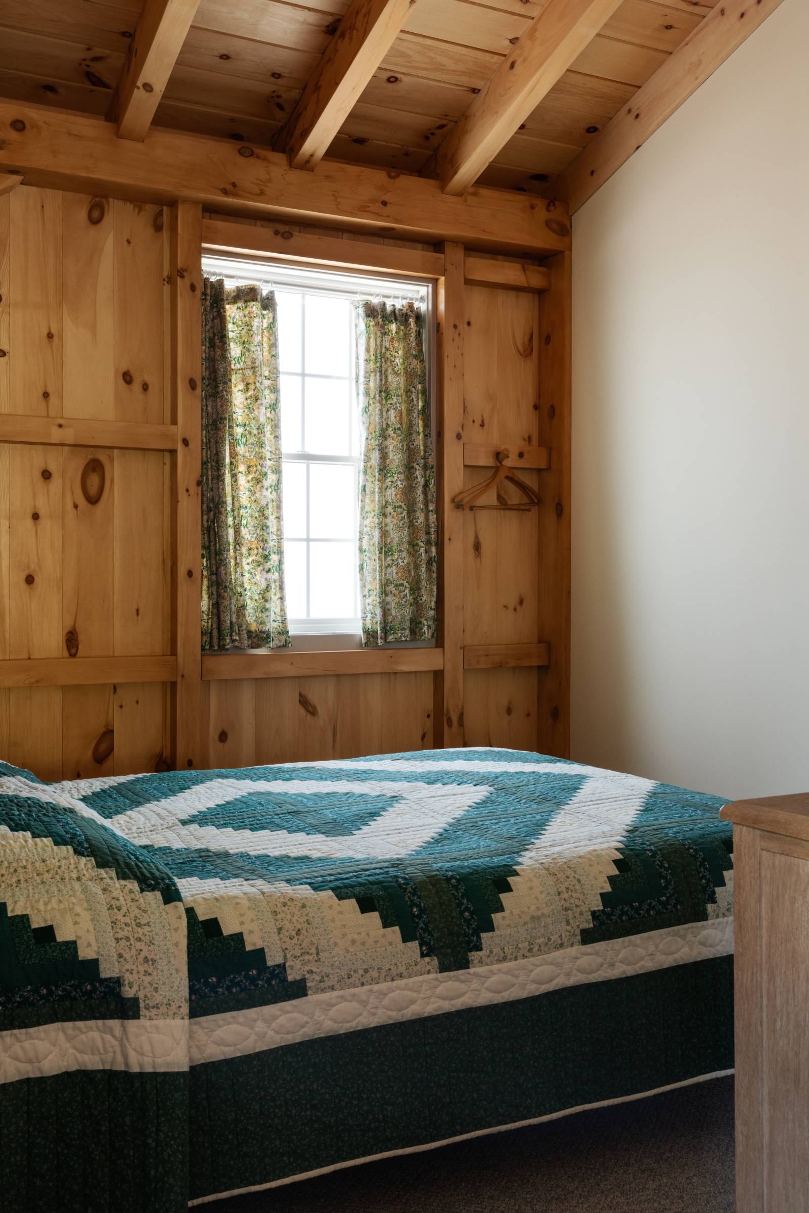 The bedroom • Timber frame barn home