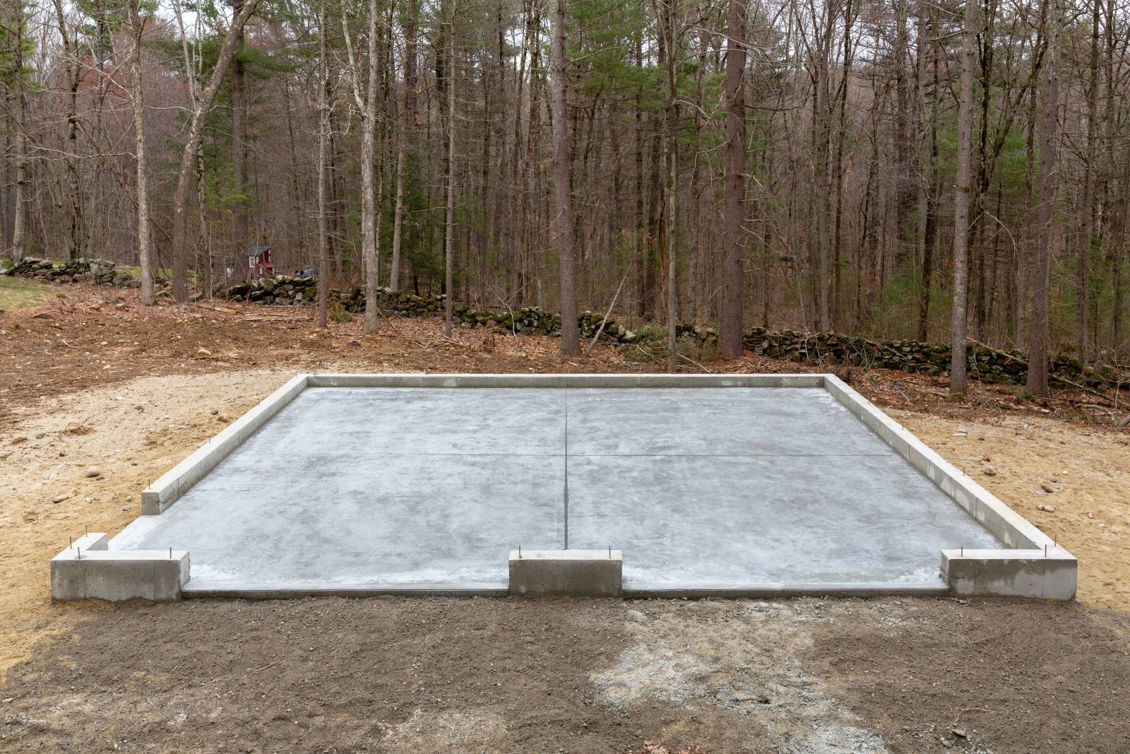 24' x 24' Concrete Frost Wall Foundation, Tolland, CT