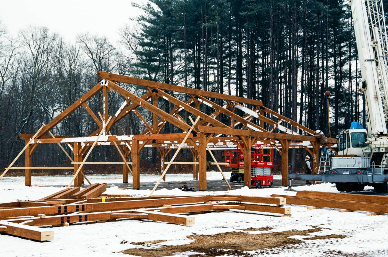 40' x 80' Bitterroot Timber Frame Pavilion Raising