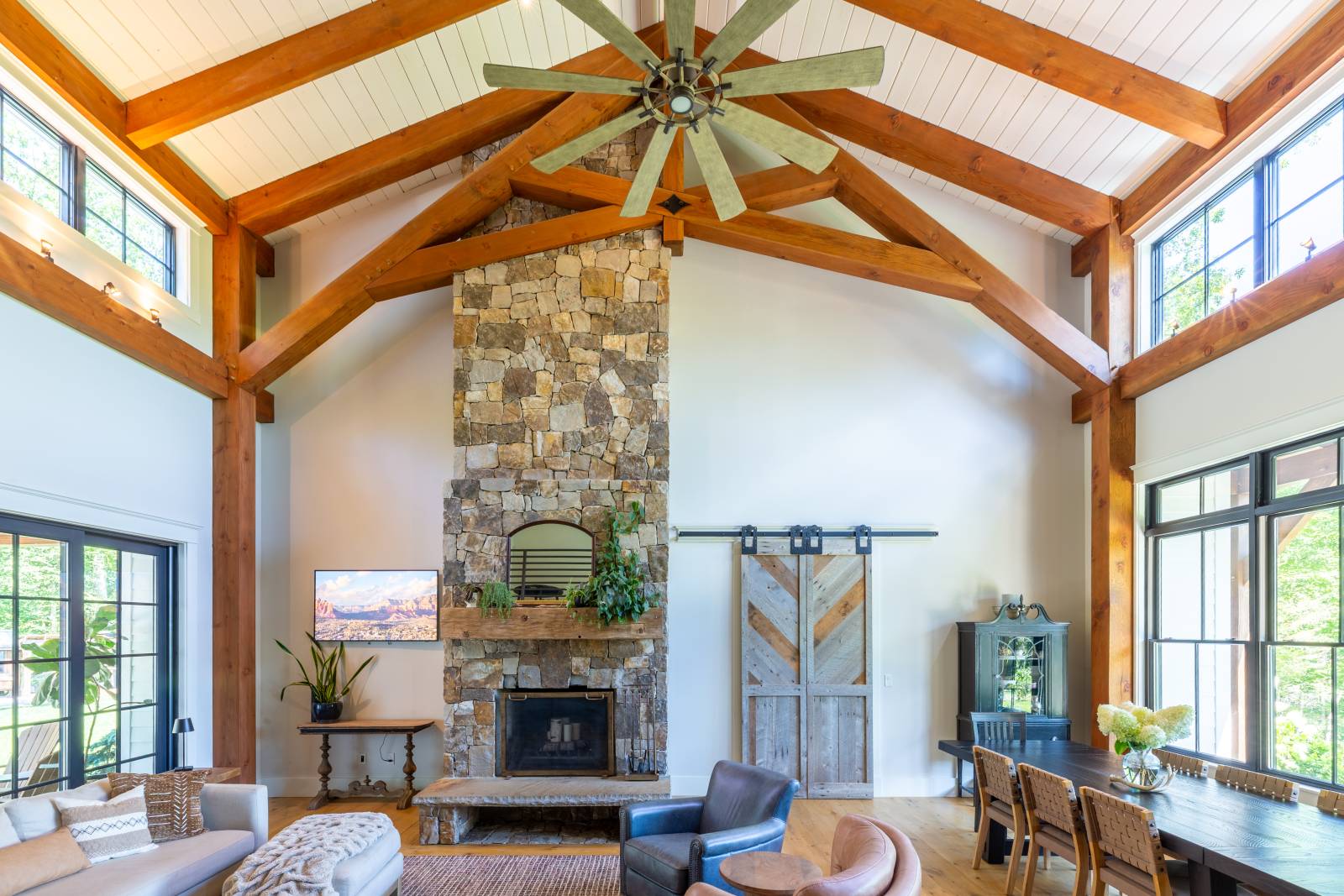 Look to timber framing to add warmth and visual interest to your home