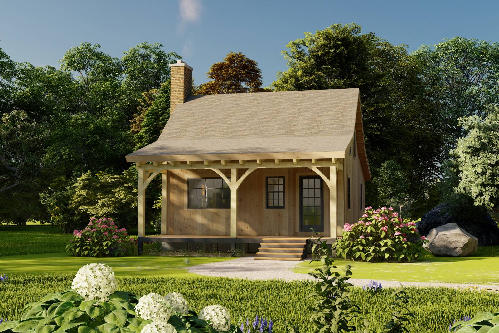 28' x 22' Allagash Cabin Shown with Options