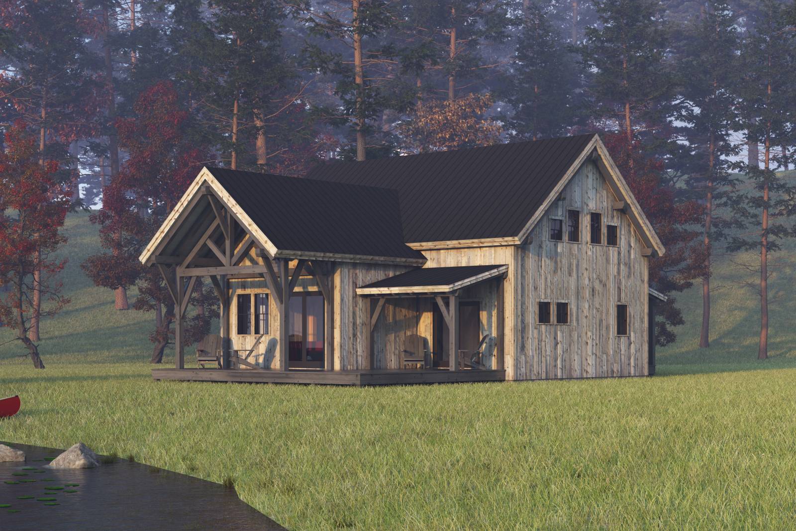 24' x 38' Stratton Barn Home Shown with Options