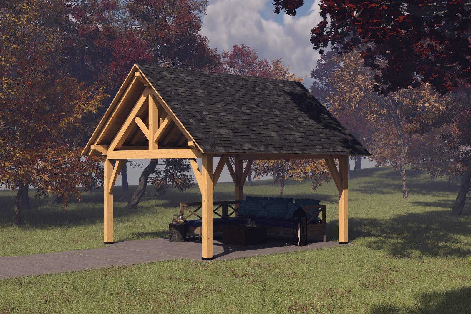 16' x 18' Telluride Pavilion Shown with Options