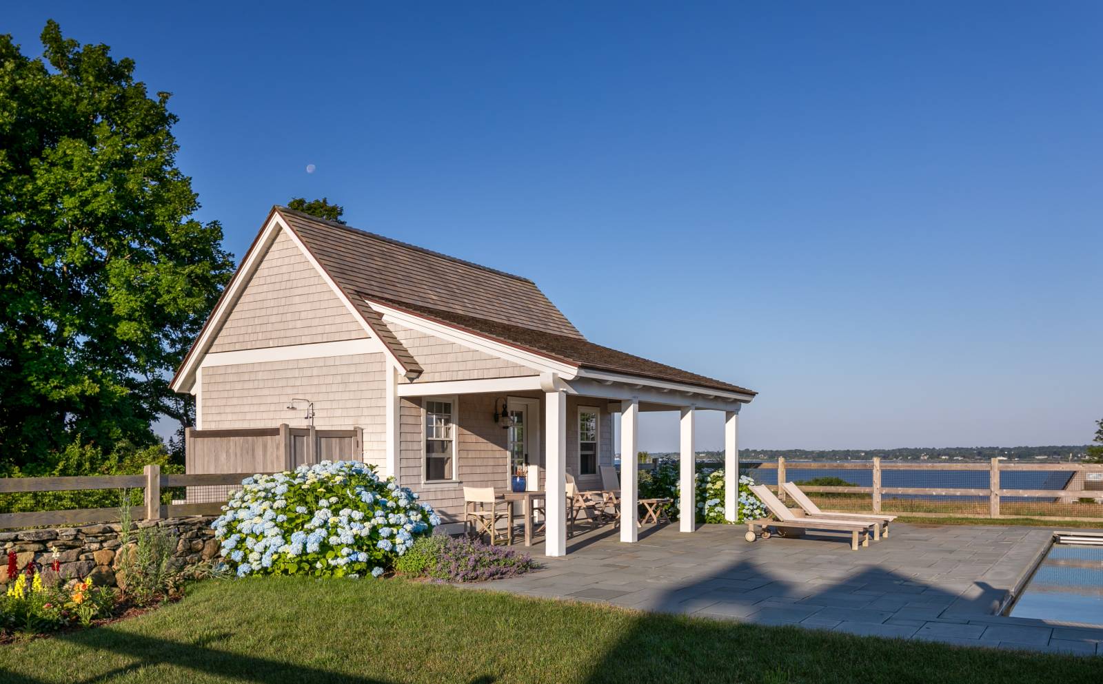 14' x 22' Custom Timber Frame Pool House, Little Compton, RI