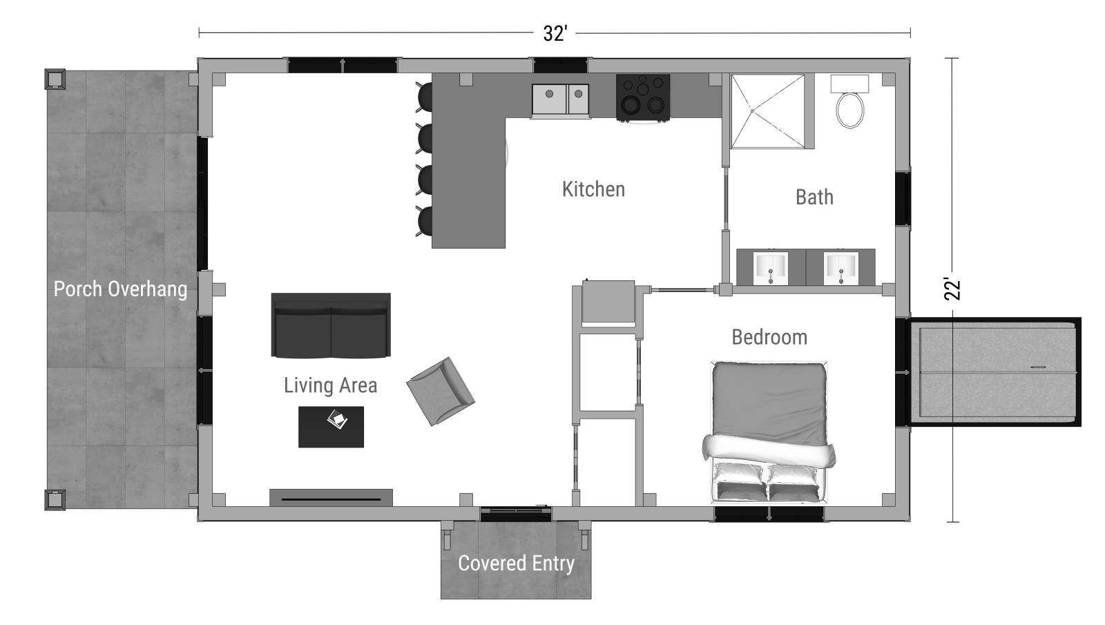Ludlow ADU Floor Plan