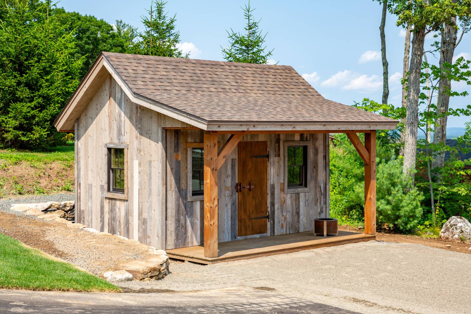 10' x 16' Trapper’s Cabin Shown with Options