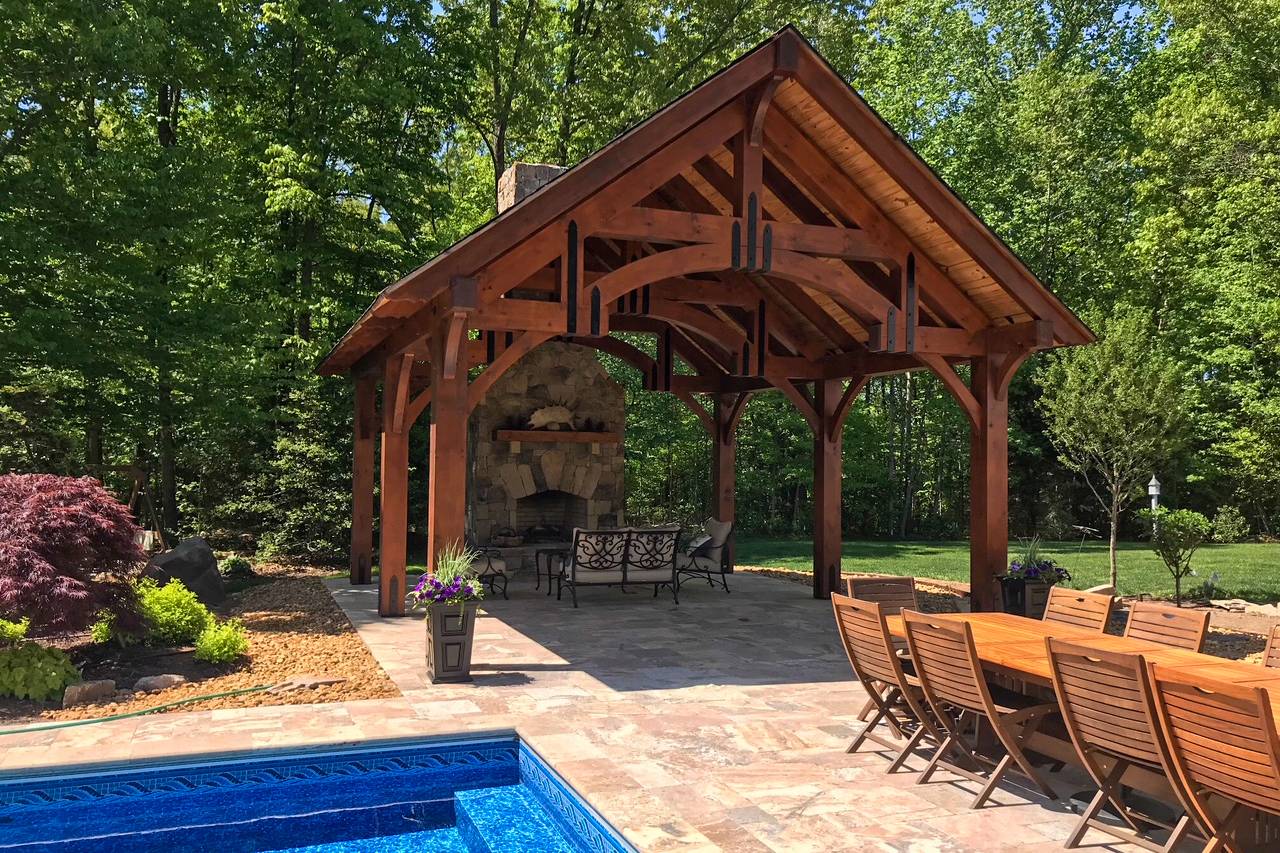 18' x 20' Alpine Pavilion Shown with Options