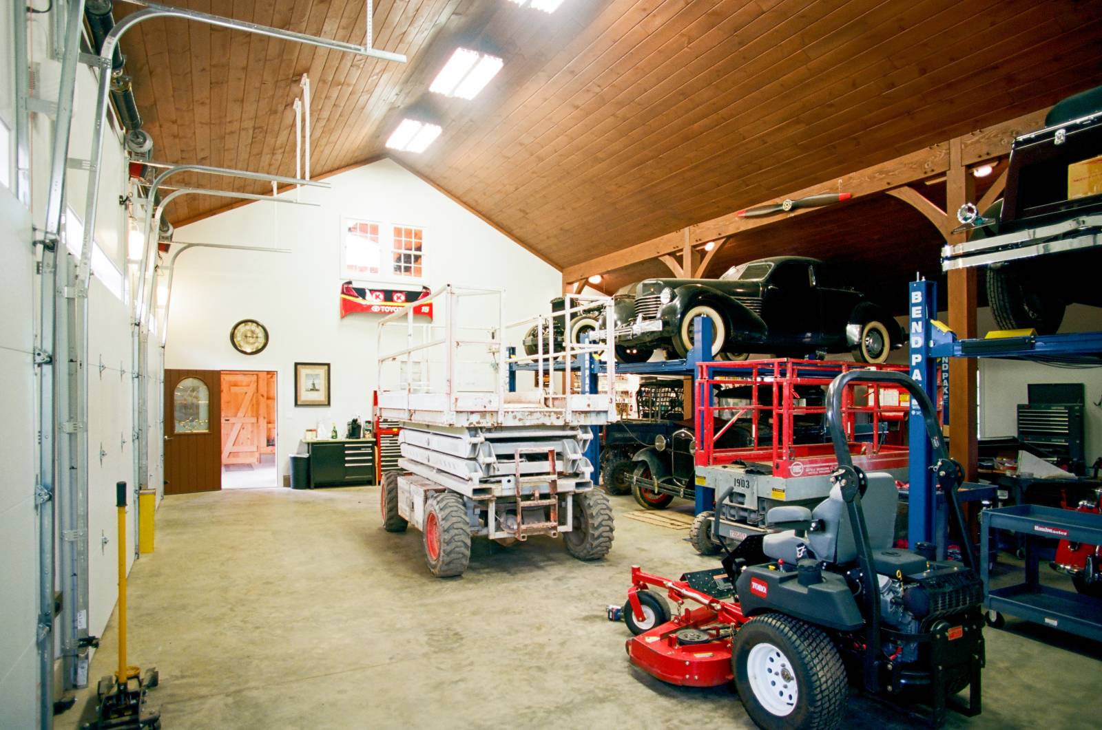 38' x 56' Lenox Carriage Barn Interior • Classic Car Garage Shop