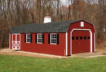 14' x 32' Traditional Dutch Garage, West Springfield, MA