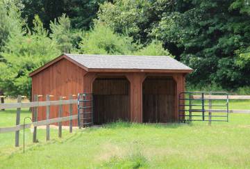 10' x 20' Run-In Horse Barn, Granby, MA 10' x 20' Run-In Horse Barn, Granby, MA