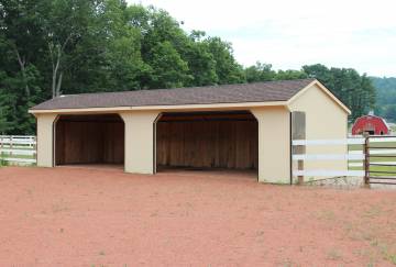 12' x 40' Run-In Horse Barn, Hampden, MA 12' x 40' Run-In Horse Barn, Hampden, MA