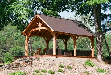 14' x 24' Teton Timber Frame Pavilion, Oxford, CT