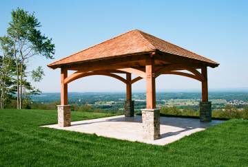 18' x 18' Jackson Timber Frame Pavilion, Ellington, CT