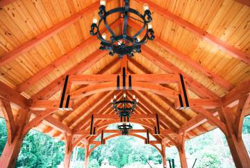20' x 40' Alpine Timber Frame Pavilion, West Brookfield, MA