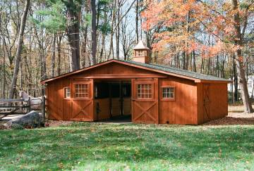 30' x 24' Hamden Center Aisle Horse Barn, Columbia, CT